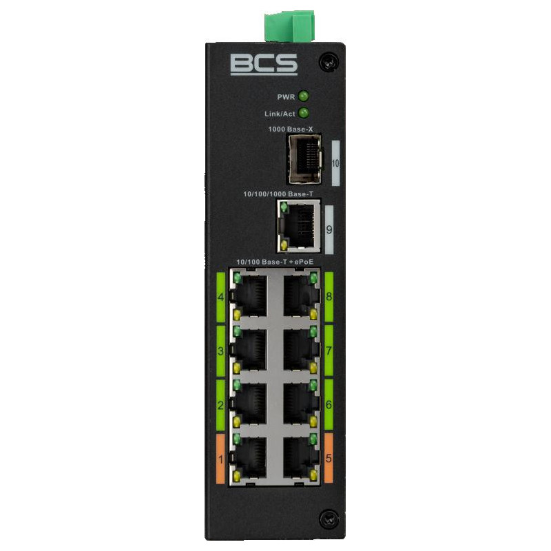 Switch PoE BCS LINE BCS-L-SP08E01G-1SFP(2)