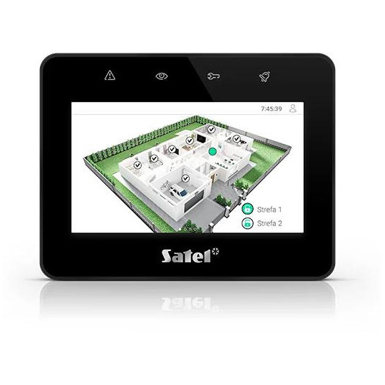 SATEL Manipulator z ekranem dotykowym 4,3" INT-TSG2R-B czarny