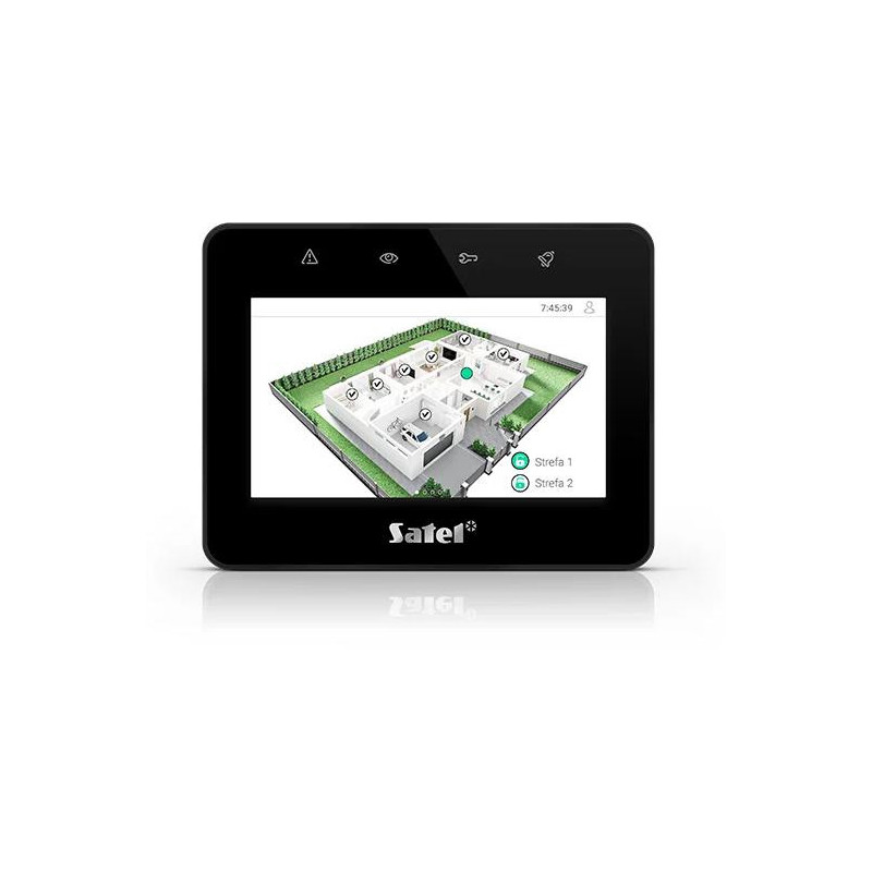 SATEL Manipulator z ekranem dotykowym 4,3" INT-TSG2R-B czarny