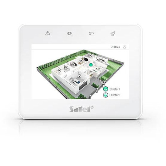 SATEL Manipulator z ekranem dotykowym 4,3" INT-TSG2R-W biały