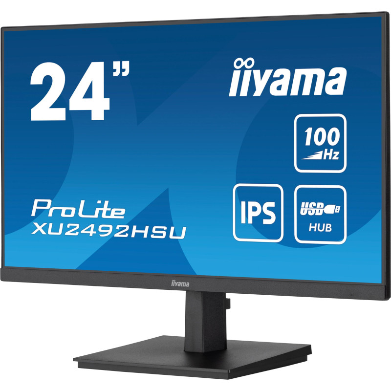 Monitor LED IIYAMA XU2492HSU-B6 24 cale Ultra Slim IPS USB + gwarancja 24/7