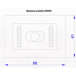 ACO CDNVK ST - Moduł kamery kolorowej do systemu CDNP z oświetlaczem IR