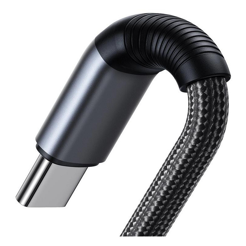 Kabel 2w1 USB-C / 2x USB-C Joyroom Speedy SA21-1T2 150cm 100W w oplocie czarny