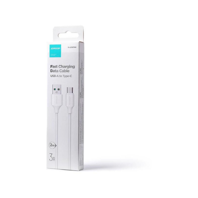 Kabel USB-A / USB-C Joyroom S-UC027A9 200cm 3A w oplocie biały
