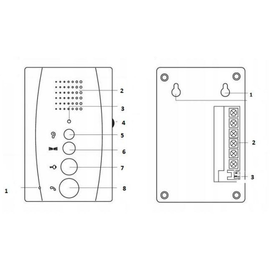 DOMOFON EURA ADP-11A3 ''INVITO'' b/słuchawkowy biały