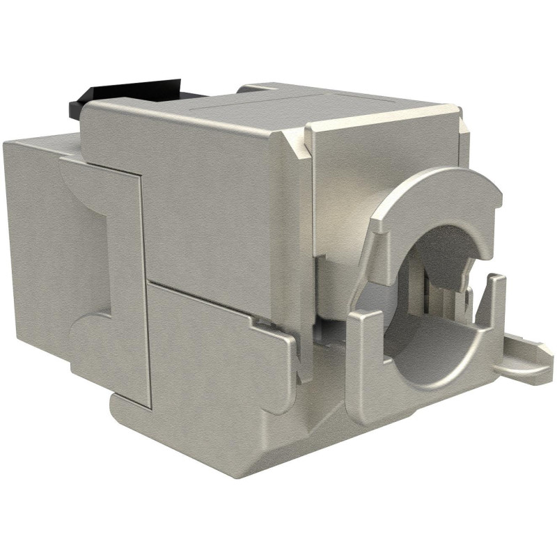 Moduł Keystone samozaciskowy Solarix Cat.6A STP RJ45 SXKJ-10G-STP-BK-SA