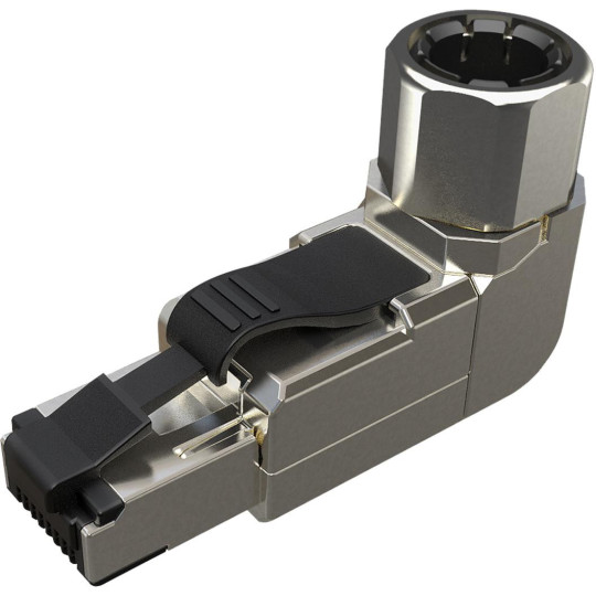 WTYK MODULARNY KONEKTOR PRZEMYSŁOWY SAMOZACISKOWY SOLARIX RJ45 CAT.6A STP 8P8C 1szt