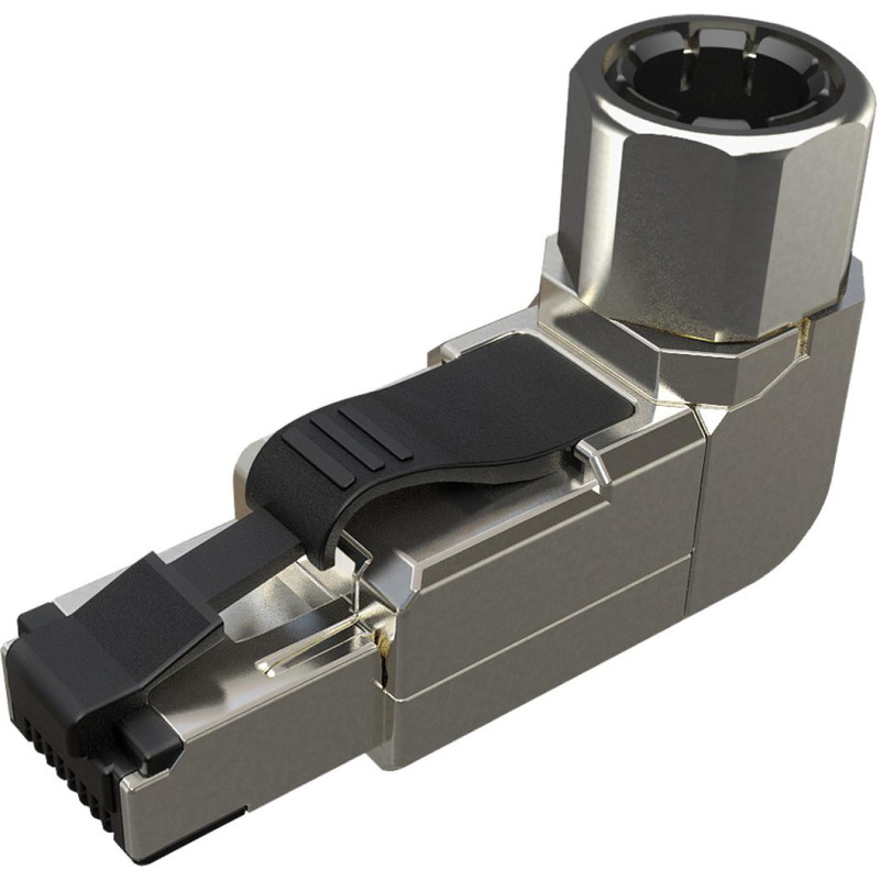 WTYK MODULARNY KONEKTOR PRZEMYSŁOWY SAMOZACISKOWY SOLARIX RJ45 CAT.6A STP 8P8C 1szt