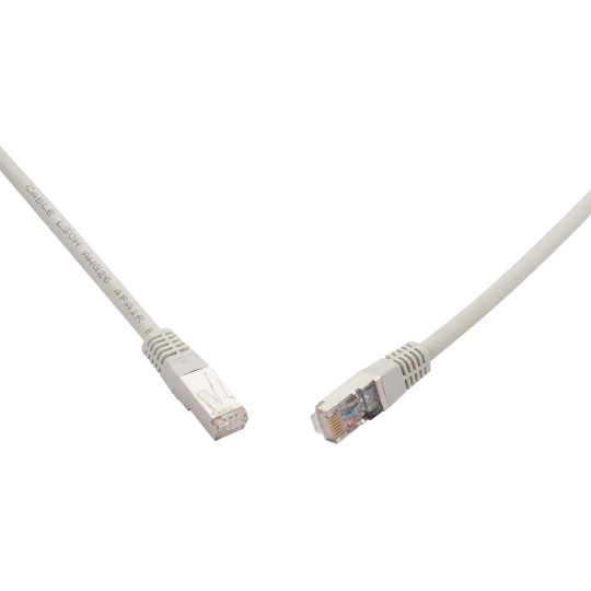 PATCHCORD SKRĘTKA SOLARIX CAT.6A SFTP 1m szary