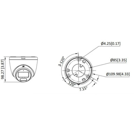 Kamera 4w1 Hikvision DS-2CE72DF3T-LFS(2.8mm)(O-STD)