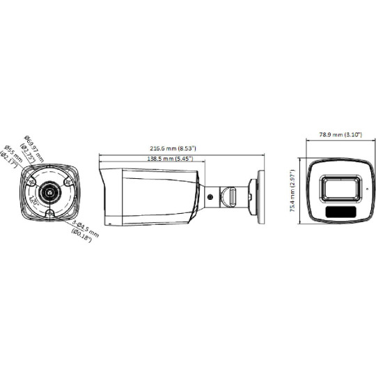 Kamera 4w1 Hikvision DS-2CE17U0T-LF(2.8mm)(O-STD)