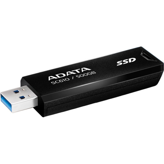 Dysk zewnętrzny SSD Adata SC610 500GB USB3.2A czarny
