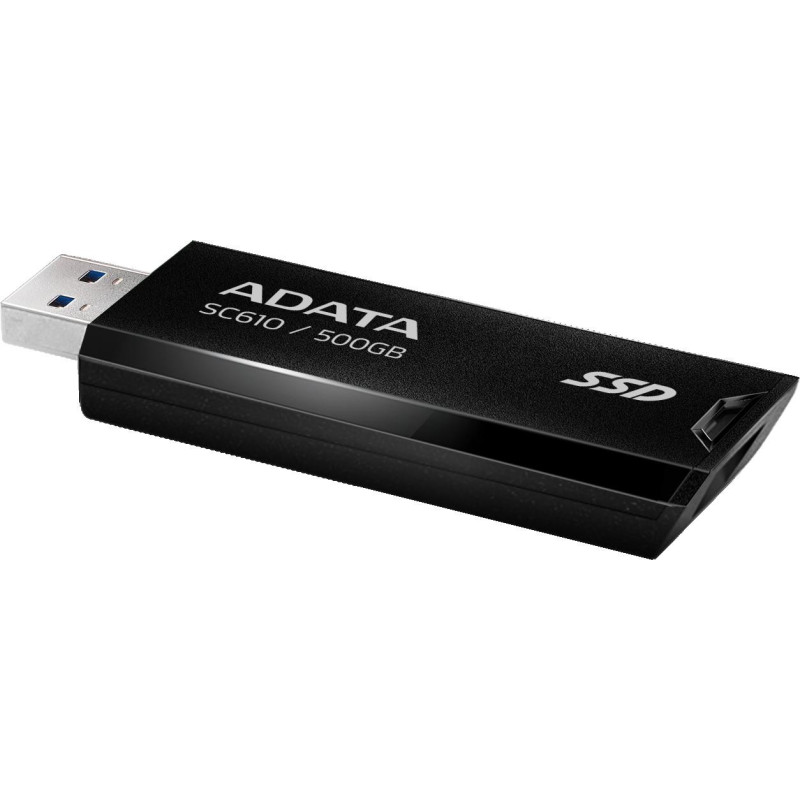 Dysk zewnętrzny SSD Adata SC610 500GB USB3.2A czarny