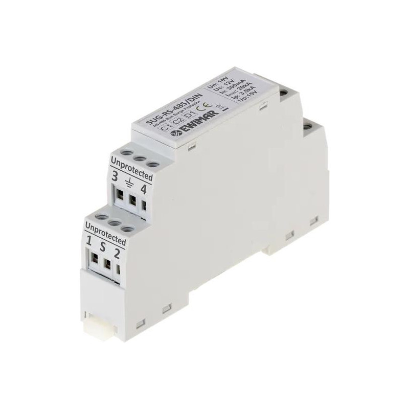 Zabezpieczenie przeciwprzepięciowe do RS-485 EWIMAR SUG-RS485/DIN