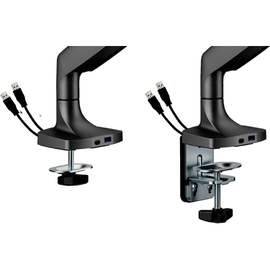 Uchwyt do monitora 17”-45” Spacetronik SPA-S110B USB