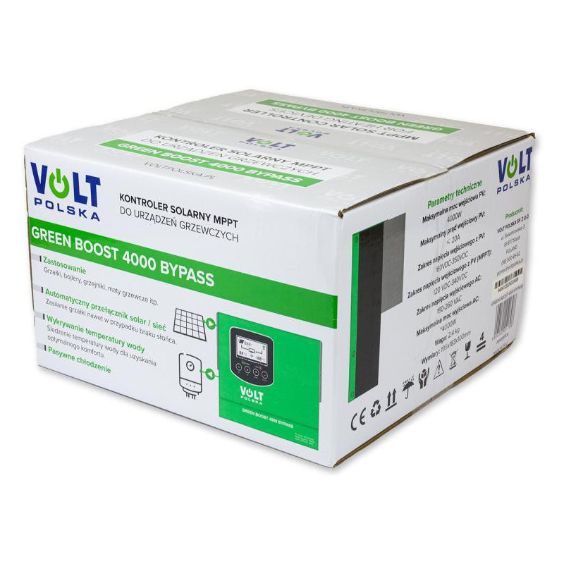 Przetwornica solarna VOLT POLSKA GREEN BOOST 4000 BYPASS (160-350VDC)