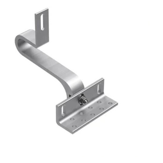 Uchwyt hak aluminiowy pod dachówkę z podwójną regulacją K-64