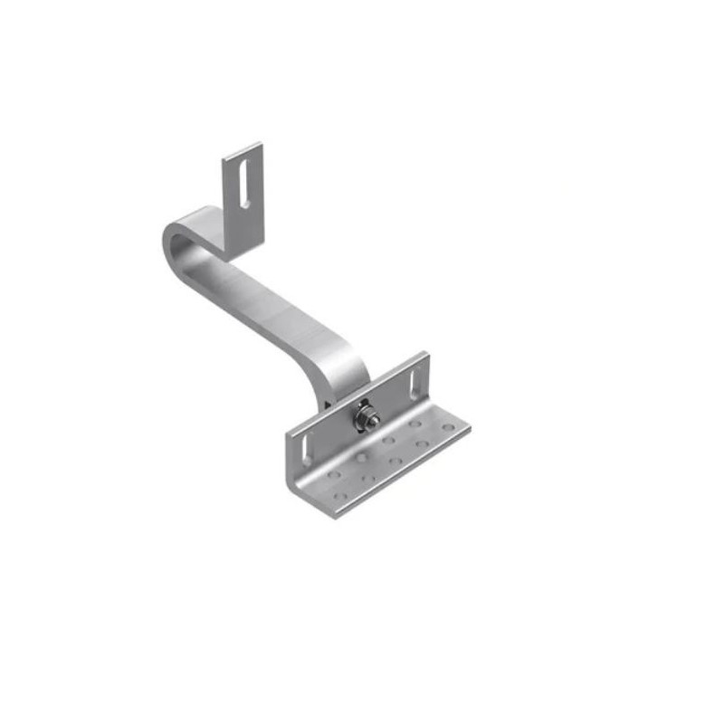 Uchwyt hak aluminiowy pod dachówkę z podwójną regulacją K-64