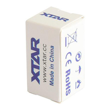 Akumulatorek 16340 / R-CR123 3,7V Xtar 650mAh (1 szt.) z zabezpieczeniem