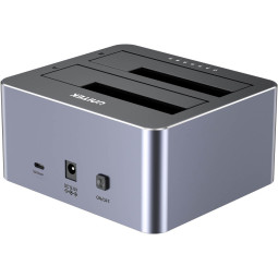 Unitek Y-3027GY01-EU Stacja klonująca dyski 2 x SATA 2,5"/3,5" USB-C 10Gbps