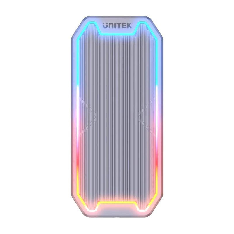 S1210B Unitek Obudowa dysku M.2 SSD NVMe/SATA 10Gbps RGB