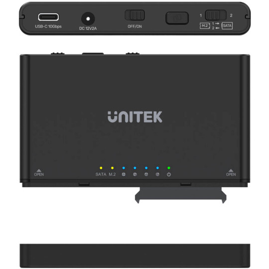 Unitek S1222A Mostek / stacja klonująca dyski SATA i M.2