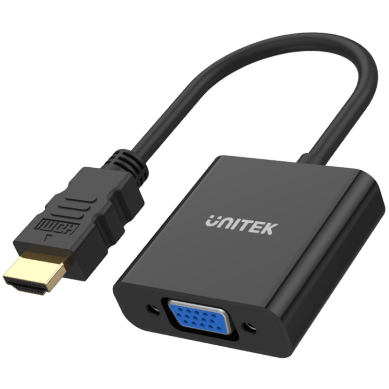 Unitek Y-6333 adapter HDMI to VGA + audio