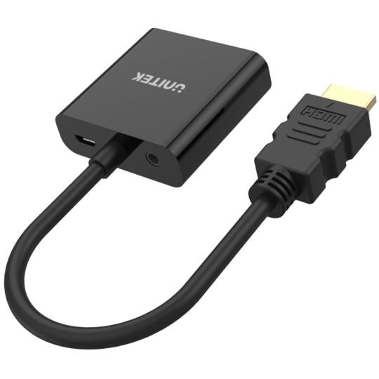Unitek Y-6333 adapter HDMI to VGA + audio