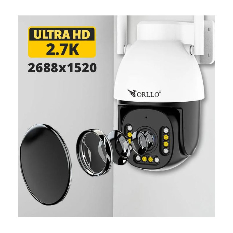 Kamera IP Orllo Z9 ULTRA z panelem solarnym SM6030 PRO