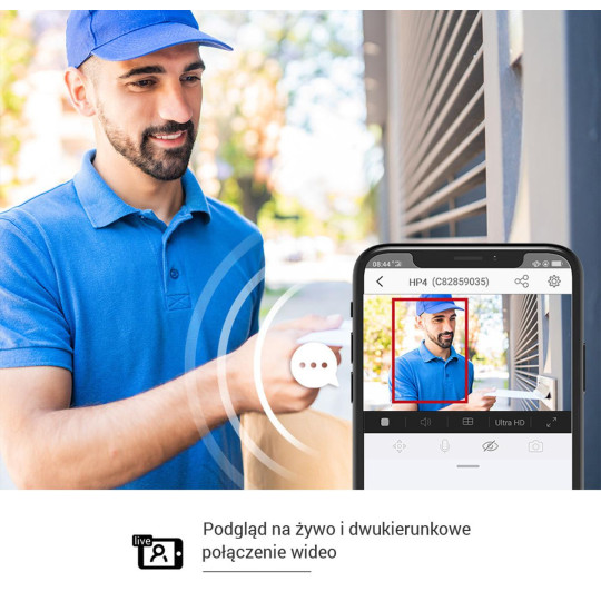 Bezprzewodowy wizjer do drzwi Ezviz HP2 2MP