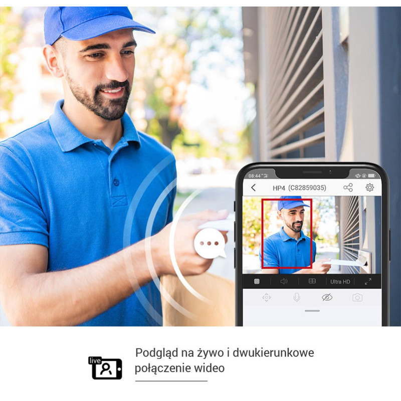 Bezprzewodowy wizjer do drzwi Ezviz HP2 2MP