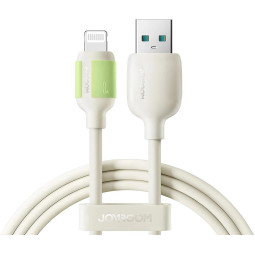 Kabel Joyroom S-A53 3A USB-A - Lightning z fluorescencyjną końcówką 1,2 m - beżowy