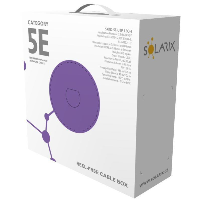 KABEL SKRĘTKA SOLARIX CAT.5E UTP LSOH Dca SXKD-5E-UTP-LSOH box 305m
