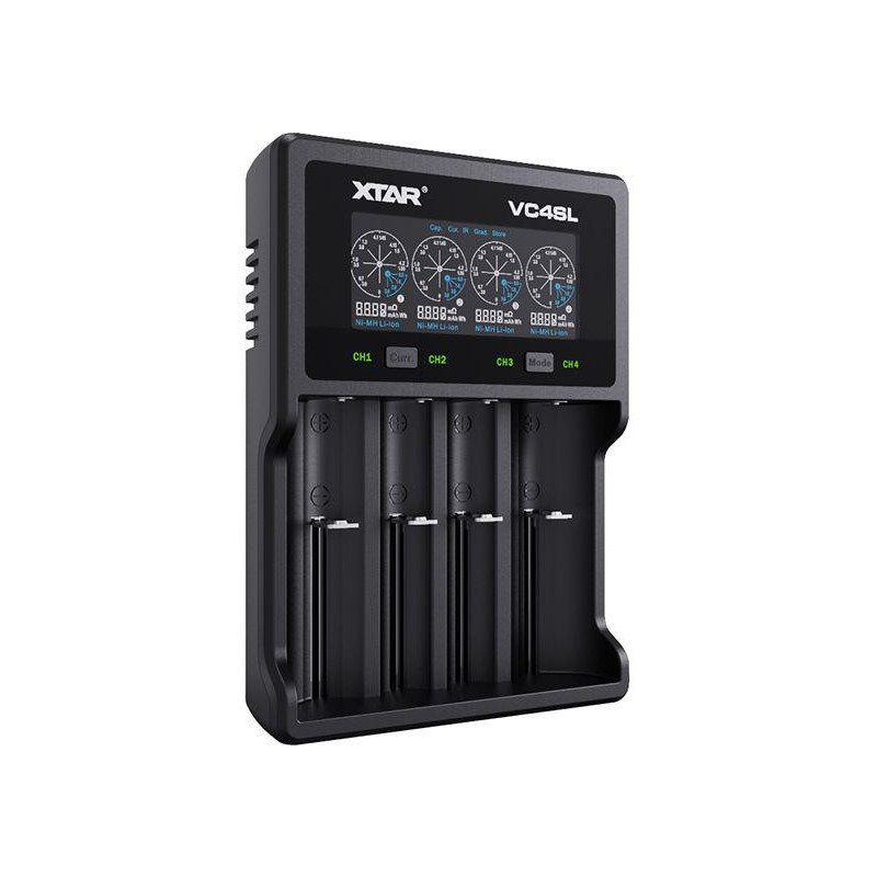 Ładowarka do akumulatorów cylindrycznych Li-ion / Ni-MH AA / AAA / 18650 Xtar VC4SL