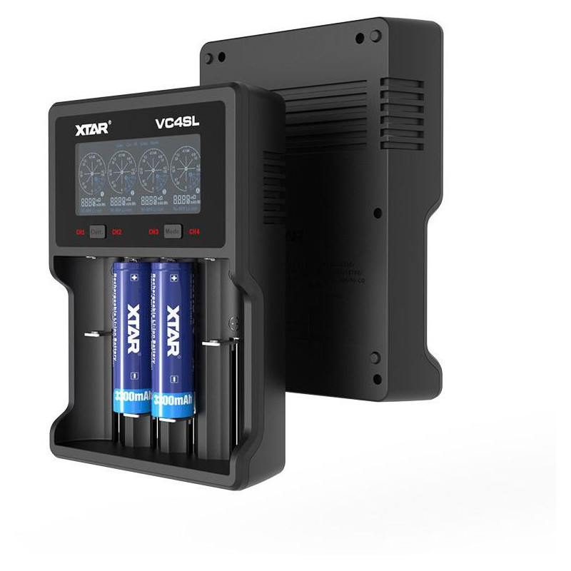 Ładowarka do akumulatorów cylindrycznych Li-ion / Ni-MH AA / AAA / 18650 Xtar VC4SL