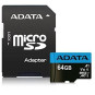 Adata microSD Premier 64GB UHS1/CL10/A1+adapter