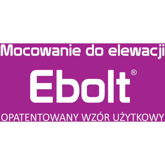 Kołek do mocowania na elewacji Ebolt 12*220 mm z gwintem wewnetrznym m5