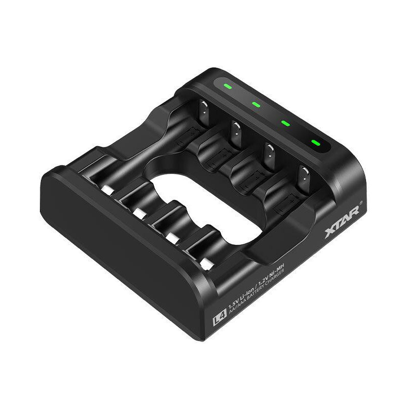 Ładowarka do akumulatorów R03 / AAA oraz R6 / AA Li-ion 1,5V / NiMH Xtar L4