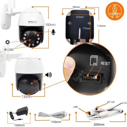 Kamera IP Orllo Z20 4K WiFi