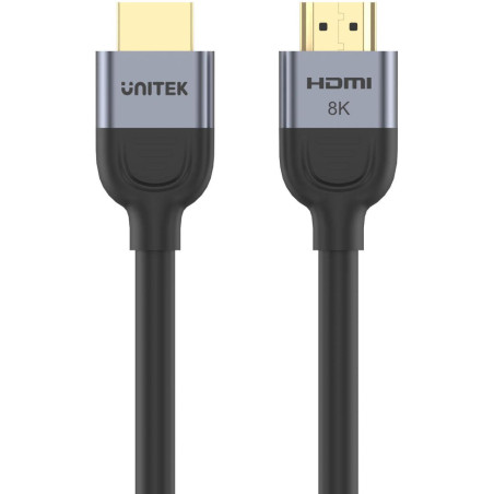 Kabel HDMI Unitek 2.1 8K 60Hz, czarny, 1m