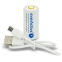 Akumulatorek 16340 / R-CR123 3,7V everActive 700mAh (1 szt.) z zabezpieczeniem