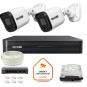 Zestaw monitoringu IP BCS Basic 2x Kamera BCS-B-TIP15FR3(2.0) Rejestrator z dyskiem