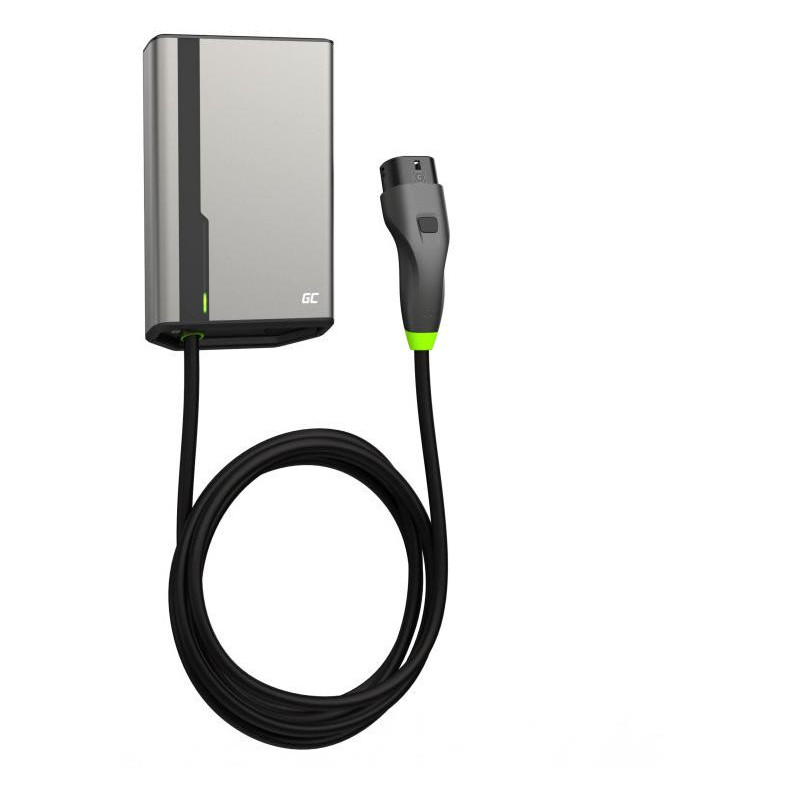 ŁADOWARKA EV Wallbox Green Cell HabuDen EVGC021B2250 22kW TYPE 2 5M GC App NFC BT Wi-Fi