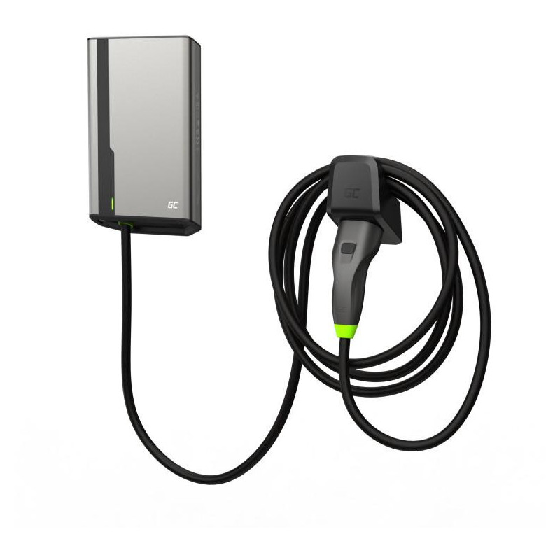 ŁADOWARKA EV Wallbox Green Cell HabuDen EVGC021B2275 22kW TYPE 2 7,5M GC App NFC BT Wi-Fi