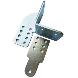 Uchwyt napędu bramy rozwiernej otwarcie na zewnątrz - PRAWY - montaż kątowy na słup