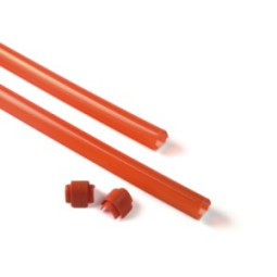 XBA13 - Listwa gumowa czerwona, ochronna, 9x1m - zestaw z zaslepkami - zabezpieczajaca do ramion