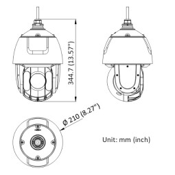 KAMERA IP PTZ HIKVISION DS-2DE5425IW-AE (T5) PL