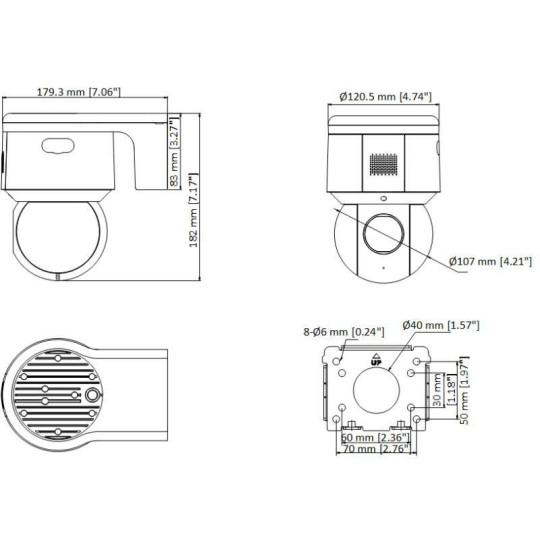 Kamera IP HikVision DS-2DE3A404IWG-E PL