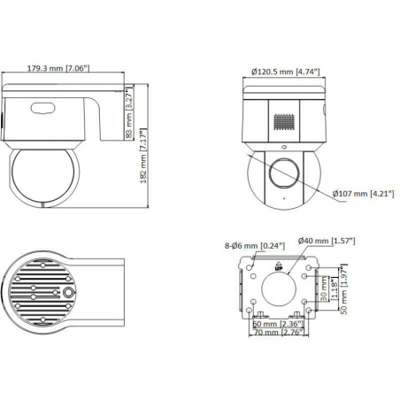 Kamera IP HikVision DS-2DE3A404IWG-E PL