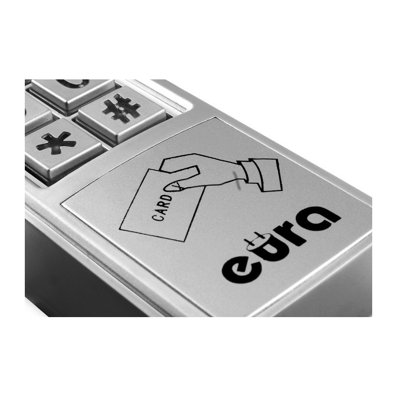 ZAMEK SZYFROWY ''EURA'' AC-30C7 (2 wyjścia, natynk, karta zbliżeniowa)